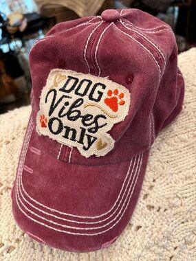 100% cotton dog vibes only baseball cap brand new